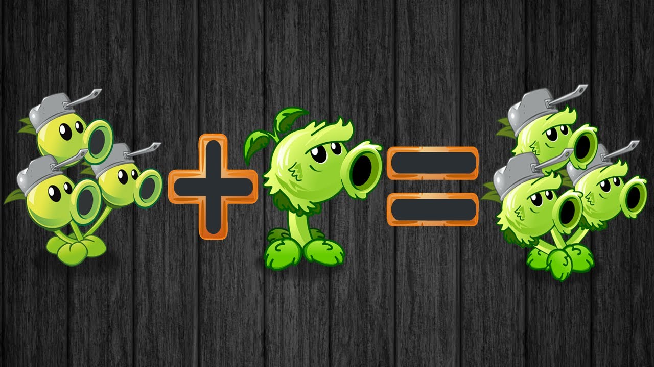 Plants vs Zombies 2 fusión - Tripitidora + Lanzaguisantes Primitivo ...