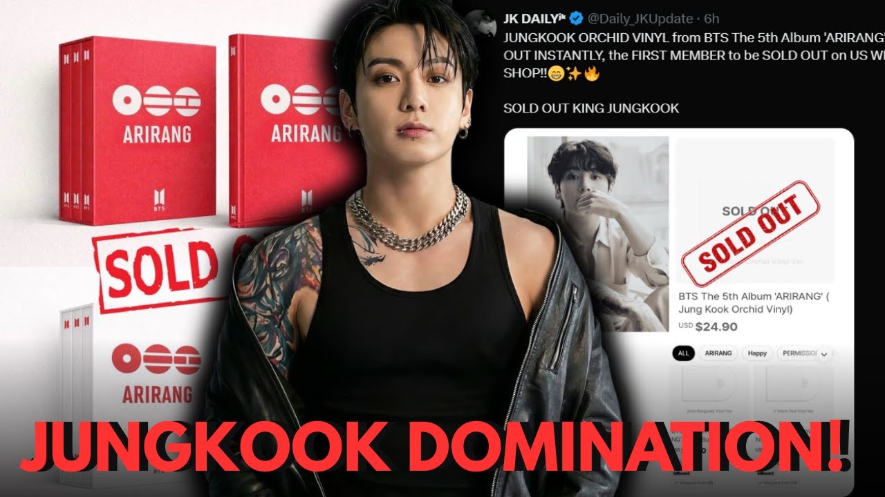 RECORD ALERT! Jungkook’s Vinyl Sells Out First — Fans of Other Members Furious!