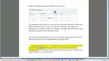 What is the Document Root Folder in site server?