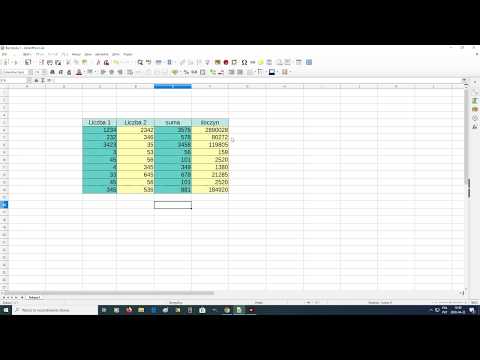 LibreOffice Calc - wprowadzenie do arkusza kalkulacyjnego