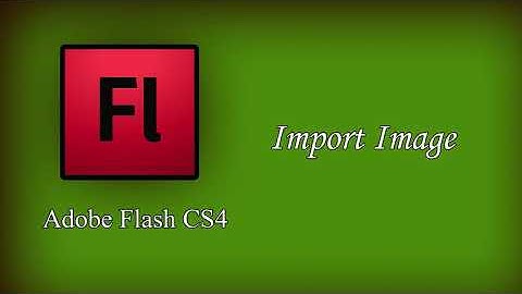 Adobe Flash CS4 Class - 7(Import image)
