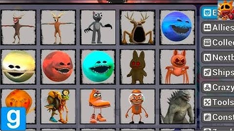 Sandbox in space updated new affected cursed labubu spider italian brainrot chasing nextbots