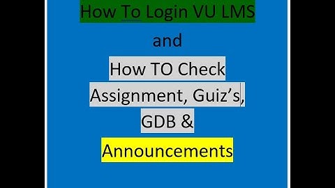 VULMS Orientation | How to Use LMS Video Tutorial in Urdu | Virtual University of Pakistan |