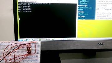 Banana Pi + Seven-segment display (python version)