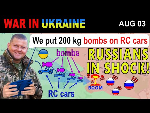03 Aug: INCREDIBLE! Ukrainians Make Russians EVAPORATE WITH 200 KG OF HYDROGEN & PLASTIC EXPLOSIVES