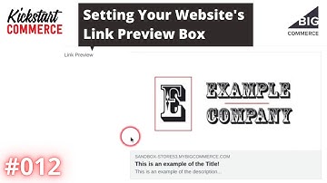 Adding Open Graph Meta Tags to Your BigCommerce Pages to Customize Link Preview Box