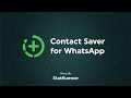 Contact Saver for WhatsApp chrome extension