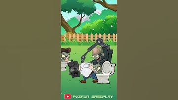 Zombie skibidi toilet #17 - Funny PvZ Animation #meme #pvz2 #animation