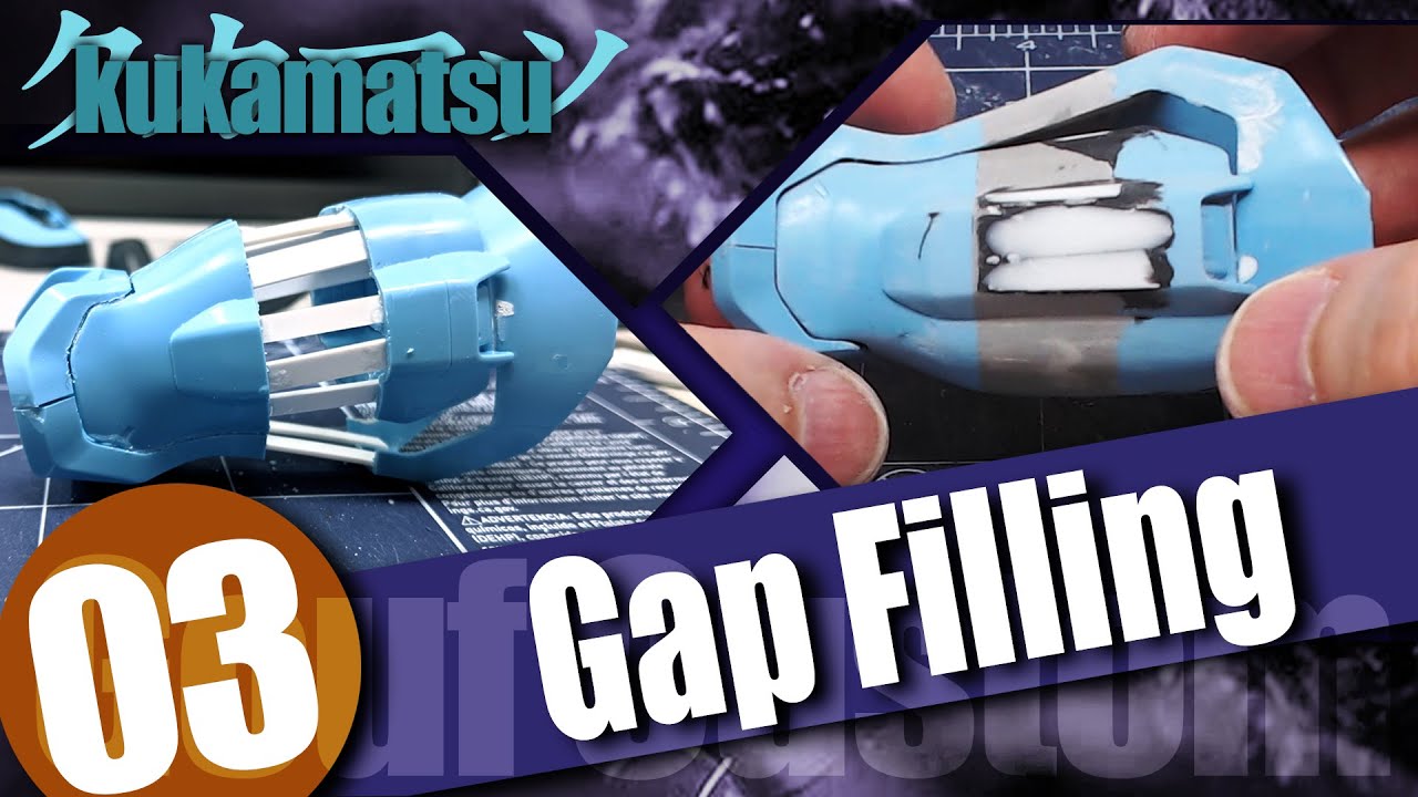 Using Epoxy Putty, Styrene and Superglue To Fill the Gaps  - MG Gouf Custom - GK02E03