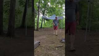 Ozark trail 7 person 2inone screen house connect tent review part 1, the setup.
