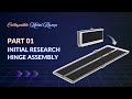 Part 01: Initial Research, Hinge Assembly & Ramp Panel CAD – Collapsible Ramp Design in SolidWorks