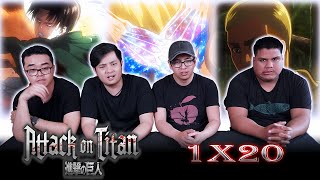 First Time Watching Attack on Titan Episode 1x20 | REACTION