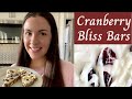Cranberry Bliss Bars | Starbucks Copycat Recipe | Young Living Orange Vitality Essential Oil