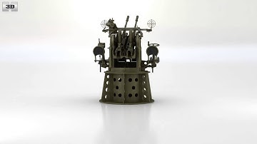 Type 96 25 mm Anti-aircraft Gun 3D model by 3DModels.org