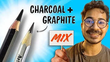 How to Mix Charcoal and Graphite for Realistic Drawing | Step by Step Tutorial