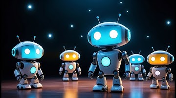 Five Little Robots on the Run | Fun Robot Song for Kids | Counting Robots Rhyme for Toddlers