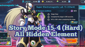 Story Mode 15-4 Hard Megaman X Dive (All Element Hidden) [Rockman X Dive]
