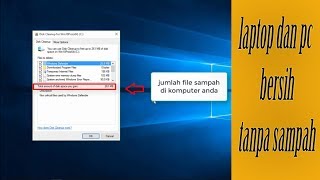 Cara membersihkan file sampah di laptop dan komputer tanpa software