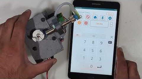 Touchscreen saw fence controller demo