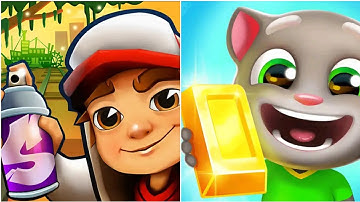 Talking Tom Gold Run | Subway Surfers -All Levels Gameplay Walkthrough Android,IOS