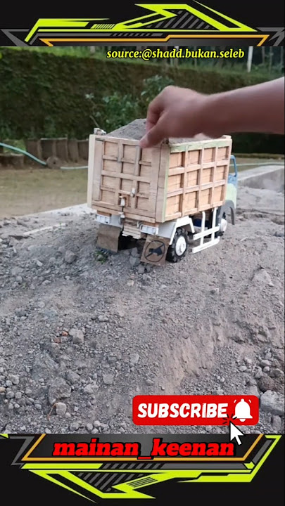 ‼️MINIATUR TRUK DUMP MUAT PASIR KEREN‼️#miniaturtruk #miniaturtrukoleng #miniaturtrukmbois