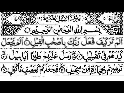 A Recitation Of Surah AL Fil The Elephant