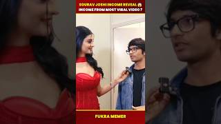 Sourav Joshi Income Reveal 😱 Sourav Joshi Vlogs Income #shorts #souravjoshivlogs #shortsfeed