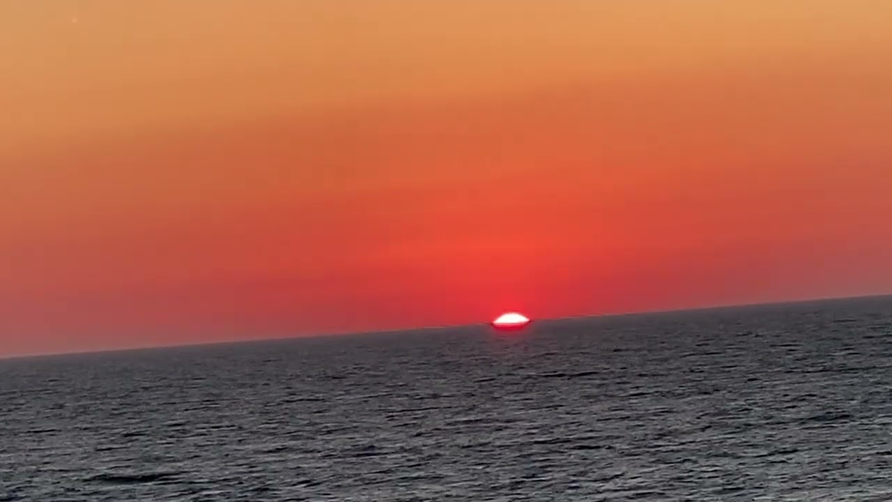Sailing away from Izmir, Turkey at Sunset 9/12/2022