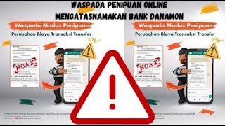 Waspada Penipuan Online Mengatasnamakan Bank Danamon