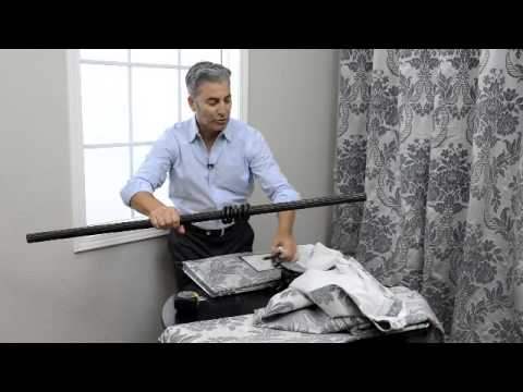 How To Hang Half Price Drapes Pole Pocket Panels With Hook Belt  YouTube