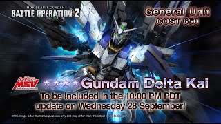 MOBILE SUIT GUNDAM BATTLE OPERATION 2 – Gundam Delta Kai PV Trailer