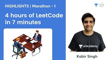 4 Hours of LeetCode in 7 Minutes | LeetCode Marathon Highlights | Kabir Singh Codes
