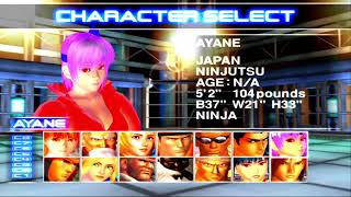 Dead or Alive 2 Hardcore PS2 Gameplay All Characters Costumes Levels Unlocked