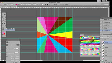 How to create random color triangular pattern in Photoshop tutorial