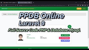 Website PPDB Online | PPDB Online Laravel | Source Code PPDB Online Laravel | Website PPDB | Part 2