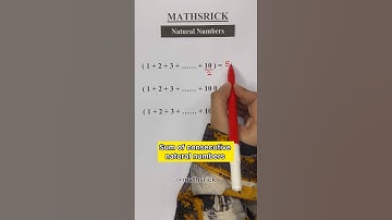 Sums of Consecutive Natural Numbers📚😎 Solve in 5 Seconds 🚀#shortsfeed #naturalnumber #mathsrick