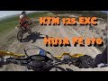 HUSABERG FE 570 &amp; KTM 125 EXC EN LA MONTAÑA