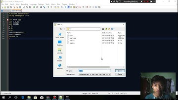 Coding C++ dasar, menggunakan notepad++