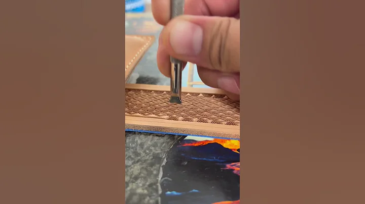 Stamping a Belt by Hand #shorts #leather