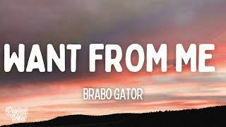 Brabo Gator - Want From Me ft. Macy Nicole (Lyrics)