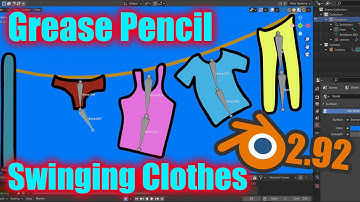 Swinging Clothes Loop - Grease Pencil Animation Tutorial in Blender 2.93