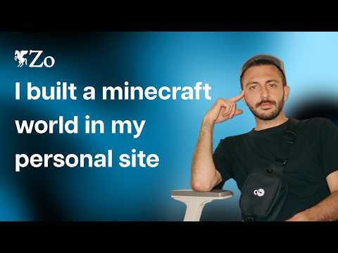 I made my personal website a Minecraft world