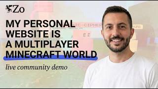 Saya membuat situs web pribadi saya berupa dunia Minecraft. screenshot 5