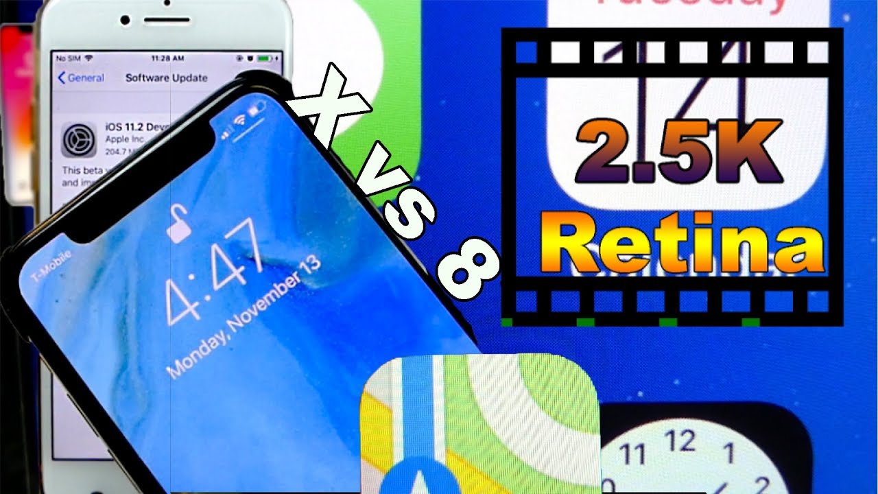 Iphone X Vs Iphone 8 Ultimate Retina Display Test 326 Ppi 458 Ppi Youtube Iphone X Vs Iphone 8 Ultimate Retina Display Test 326 Ppi 458 Ppi Youtube