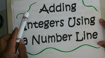 Adding Integers Using a Number Line - EASY!