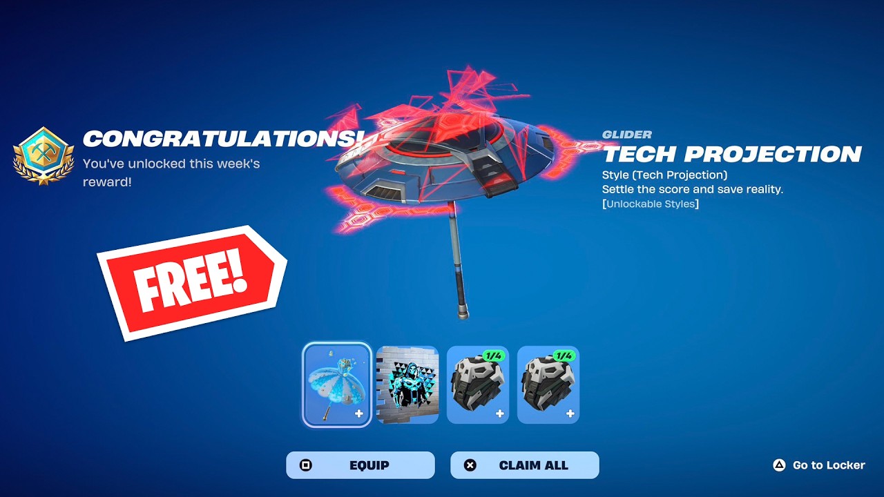 How to Unlock TECH PROJECTION Seven 'Brella | Fortnite Chapter 7