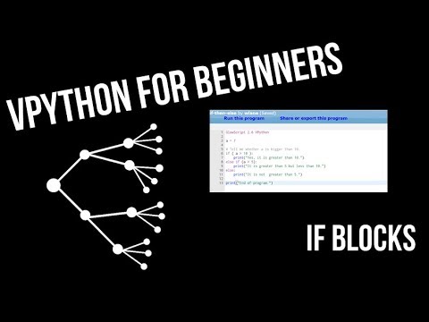 VPython for Beginners 9 - If Blocks - YouTube