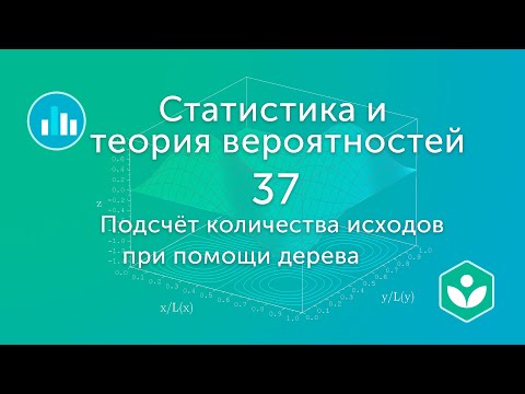 Подсчёт количества исходов при помощи дерева (видео 37) | Статистика и теория вероятностей