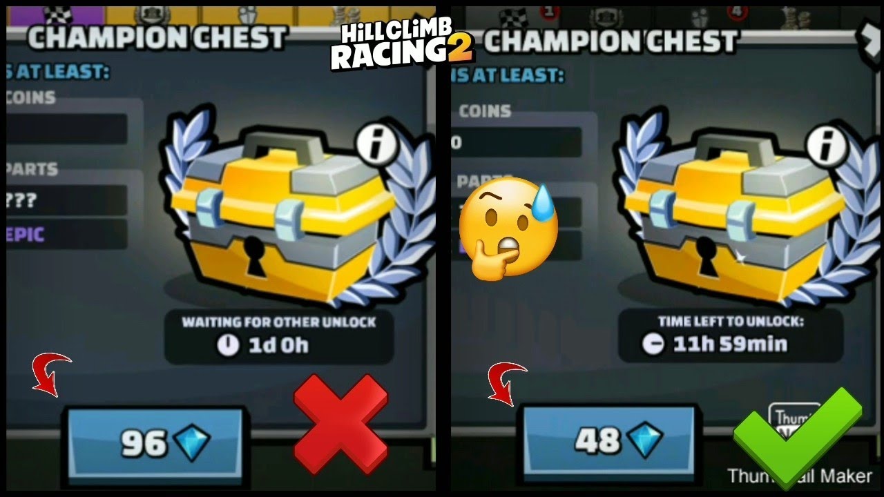 Hill Climb Racing - Welcome to the first-ever halved chest timers weekend  for Hill Climb Racing 2! Starting today, and lasting through Sunday, all of  your timed chests will open twice as