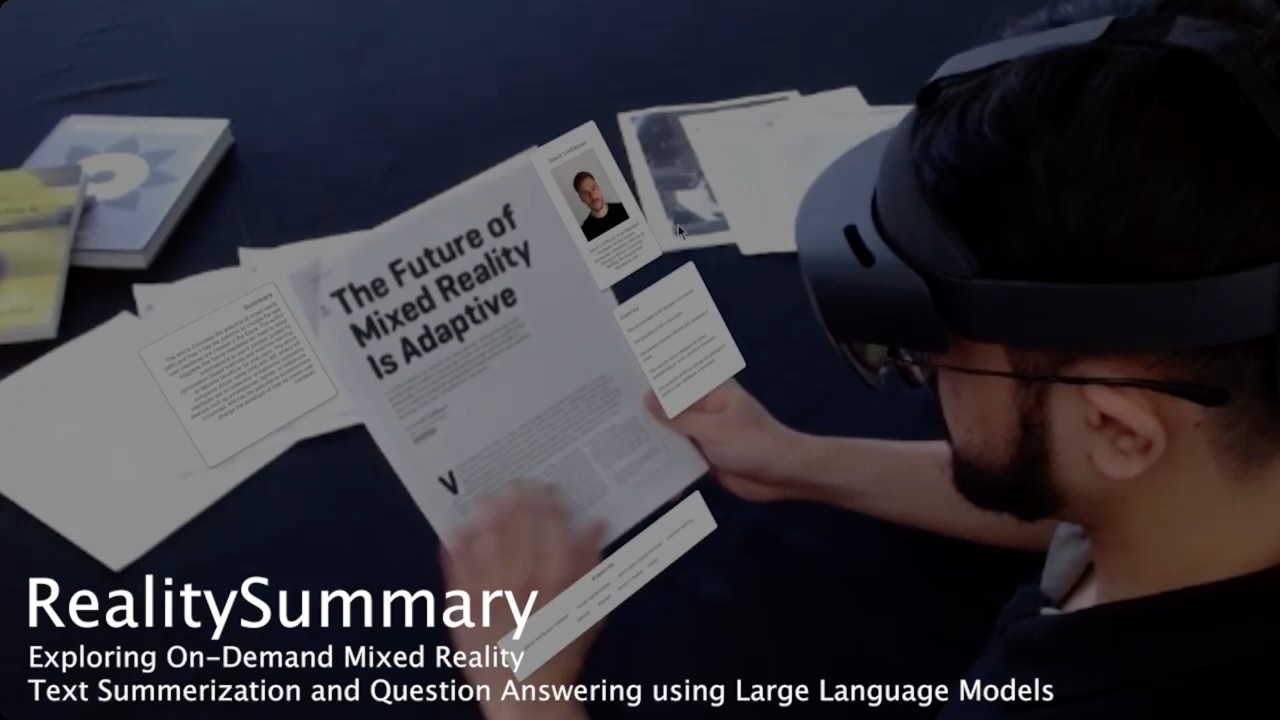 [SUI 2025] RealitySummary: Exploring On-Demand Mixed Reality Text ...